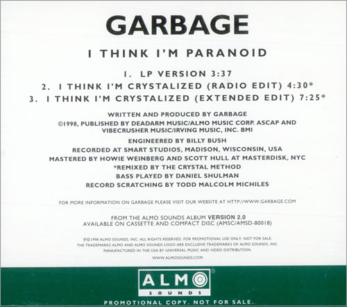 I Think I'm Paranoid
